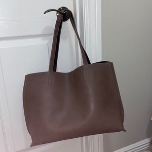 Vegan Leather Reversable Tote